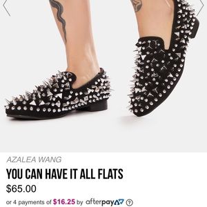 Azalea wang/ dolls kill spikes shoes